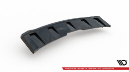Mittlerer Cup Diffusor Heck Ansatz passend für Audi A5 S-Line F5 Coupe / Sportback (mit einem vertikalen balken) schwarz Hochglanz