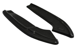 Heck Ansatz Flaps Diffusor passend für Audi A5 F5 S-Line schwarz Hochglanz