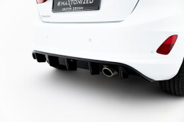 Heck Ansatz Diffusor passend für Ford Fiesta Mk8 ST-Line schwarz Hochglanz