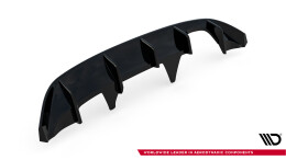 Heck Ansatz Diffusor passend für Ford Fiesta Mk8 ST-Line schwarz Hochglanz