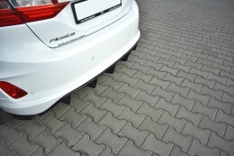 Heck Ansatz Diffusor passend für Ford Fiesta Mk8 ST-Line Carbon Look