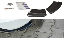 Heck Ansatz Flaps Diffusor V.1 passend für Ford Fiesta Mk8 ST-Line schwarz Hochglanz