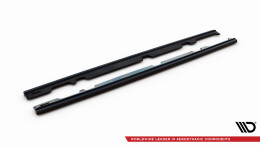 Seitenschweller Ansatz Cup Leisten V.1 passend für Ford Fiesta Mk8 ST / ST-Line schwarz Hochglanz