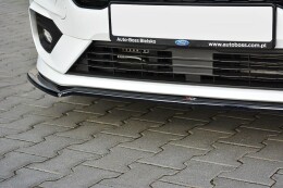 Cup Spoilerlippe Front Ansatz V.1 für Ford Fiesta Mk8 ST / ST-Line schwarz Hochglanz