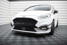 Street+ Spoilerlippe Front Ansatz V.3 passend für Ford Fiesta Mk8 ST / ST-Line schwarz Hochglanz