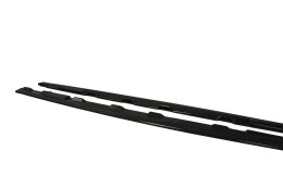 Seitenschweller Ansatz Cup Leisten für Audi S5 / A5 S-Line F5 Coupe schwarz Hochglanz