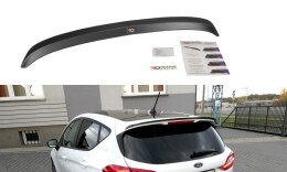 Heck Spoiler Aufsatz Abrisskante passend für Ford Fiesta Mk8 schwarz Hochglanz