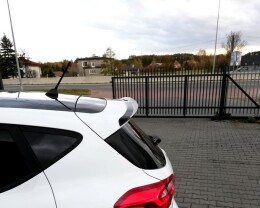 Heck Spoiler Aufsatz Abrisskante passend für Ford Fiesta Mk8 schwarz Hochglanz