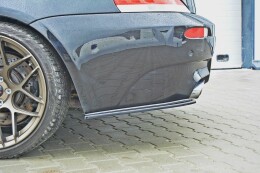 Heck Ansatz Flaps Diffusor passend für BMW M6 E63 Carbon Look