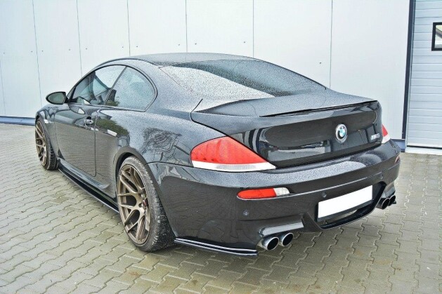 Street+ Heck Ansatz Flaps passend für BMW M6 E63 schwarz Hochglanz