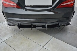 Heck Ansatz Diffusor passend für Heckschürze V.1 passend für Mercedes CLA A45 AMG C117 Facelift