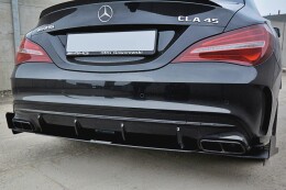 Heck Ansatz Diffusor passend für Heckschürze V.3 passend für Mercedes CLA A45 AMG C117 Facelift