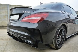 Heck Ansatz Diffusor passend für Heckschürze V.3 passend für Mercedes CLA A45 AMG C117 Facelift