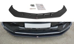 Cup Spoilerlippe Front Ansatz V.1 passend für Mercedes CLA A45 AMG C117 Facelift schwarz Hochglanz