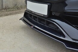 Cup Spoilerlippe Front Ansatz V.2 passend für Mercedes CLA A45 AMG C117 Facelift schwarz Hochglanz
