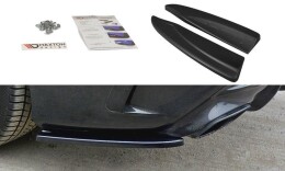 Heck Ansatz Flaps Diffusor für Mercedes CLA A45 AMG C117 FL schwarz Hochglanz