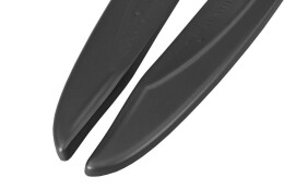 Heck Ansatz Flaps Diffusor passend für Mercedes CLA A45 AMG C117 Facelift schwarz Hochglanz