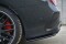 Heck Ansatz Flaps Diffusor für Mercedes CLA A45 AMG C117 Facelift schwarz Hochglanz