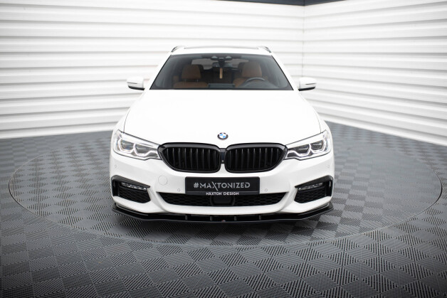 Street+ Spoilerlippe Front Ansatz V.1 passend für BMW 5er M-Paket / M550d / M550i G30/ G31 M-Paket schwarz Hochglanz