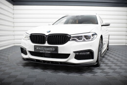 Cup Spoilerlippe Front Ansatz V.1 für BMW 5er M-Paket / M550d / M550i G30/ G31 M-Paket schwarz Hochglanz