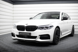 Street+ Spoilerlippe Front Ansatz V.2 passend für BMW 5er M-Paket / M550d / M550i G30/ G31 M-Paket schwarz Hochglanz