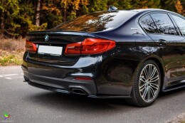 Heck Ansatz Flaps Diffusor für BMW 5er G30/ G31 M-Paket schwarz Hochglanz