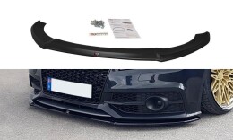 Cup Spoilerlippe Front Ansatz V.1 für Audi S7 / A7 S-Line C7 schwarz Hochglanz