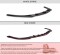 Heck Ansatz Flaps Diffusor passend für BMW M3 E46 Coupe Carbon Look