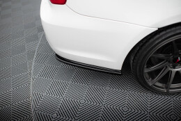 Heck Ansatz Flaps Diffusor passend für BMW 3er E90 M Paket schwarz Hochglanz