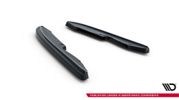 Heck Ansatz Flaps Diffusor passend für BMW 3er E90 M Paket schwarz Hochglanz