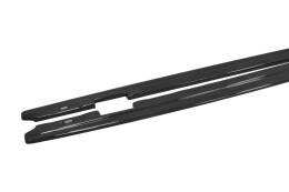 Seitenschweller Ansatz Cup Leisten für BMW M6 E63 schwarz Hochglanz