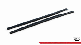 Seitenschweller Ansatz Cup Leisten passend für Mercedes A W176/ CLA 117 AMG/ CLA 117 AMG LINE Facelift schwarz Hochglanz