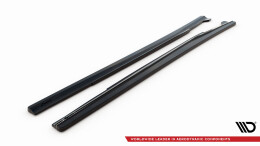 Seitenschweller Ansatz Cup Leisten passend für Mercedes A W176/ CLA 117 AMG/ CLA 117 AMG LINE Facelift schwarz Hochglanz