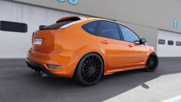 Heck Ansatz Diffusor passend für FORD FOCUS II ST FACELIFT Carbon Look