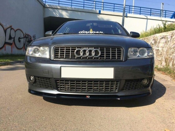 Street+ Spoilerlippe Front Ansatz V.1 passend für Audi A4 S-Line B6 schwarz Hochglanz