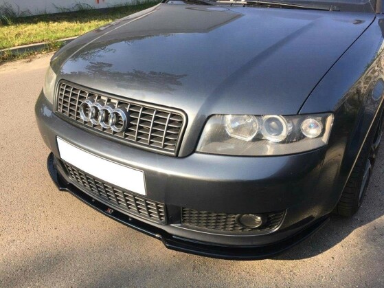 Street+ Spoilerlippe Front Ansatz V.2 passend für Audi A4 S-Line B6 schwarz Hochglanz