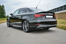 Heck Ansatz Flaps Diffusor für Audi S3 / A3 S-Line...