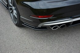 Heck Ansatz Flaps Diffusor passend für Audi S3 / A3 S-Line 8V FL Limousine schwarz Hochglanz