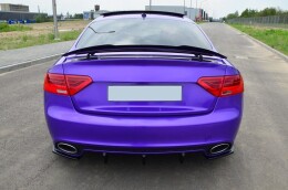 Heck Spoiler Aufsatz Abrisskante passend für Audi RS5 Mk1 8T Facelift schwarz Hochglanz