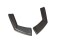 Heck Ansatz Flaps Diffusor passend für Audi RS5 Mk1 8T Facelift schwarz Hochglanz