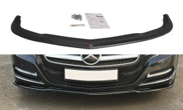 Cup Spoilerlippe Front Ansatz V.1 für Mercedes CLS C218 schwarz Hochglanz