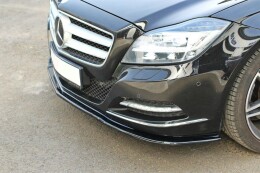 Street+ Spoilerlippe Front Ansatz passend für Mercedes CLS C218 schwarz Hochglanz