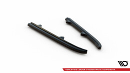 Heck Ansatz Flaps Diffusor passend für Mercedes-Benz CLS C218 schwarz Hochglanz