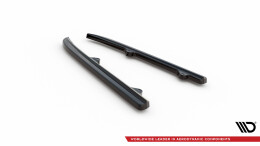 Heck Ansatz Flaps Diffusor passend für Mercedes-Benz CLS C218 schwarz Hochglanz