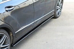 Seitenschweller Ansatz Cup Leisten V.1 passend für Mercedes-Benz CLS C218 schwarz Hochglanz