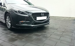 Cup Spoilerlippe Front Ansatz V.1 für Mazda 3 BN Mk3 FL schwarz Hochglanz