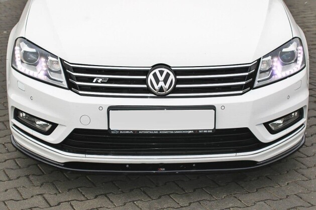 Cup Spoilerlippe Front Ansatz V.1 für VW Passat B7 R-Line Carbon