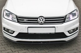 Cup Spoilerlippe Front Ansatz V.1 für VW Passat B7 R-Line Carbon Look