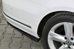 Heck Ansatz Flaps Diffusor passend für VW Passat B7 R-Line Variant Carbon Look