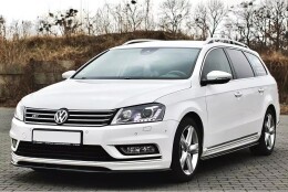 Seitenschweller Ansatz Cup Leisten passend für VW Passat R-Line B7 schwarz Hochglanz